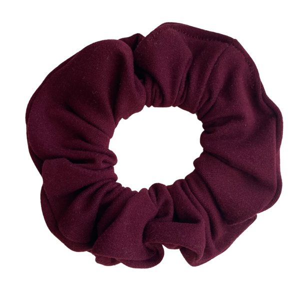 Burgundy Matte Scrunchie