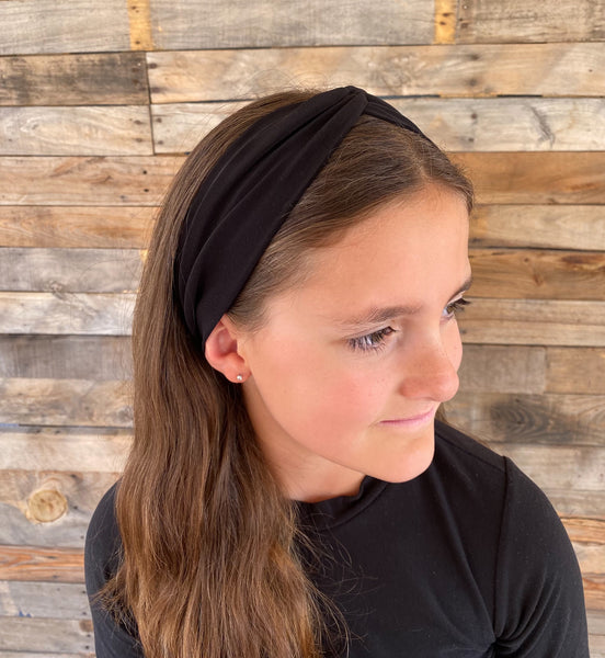 Black Ice Faux Knot Headband