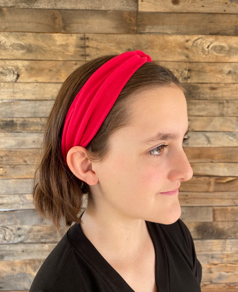 Magenta Matte Faux Knot Headband