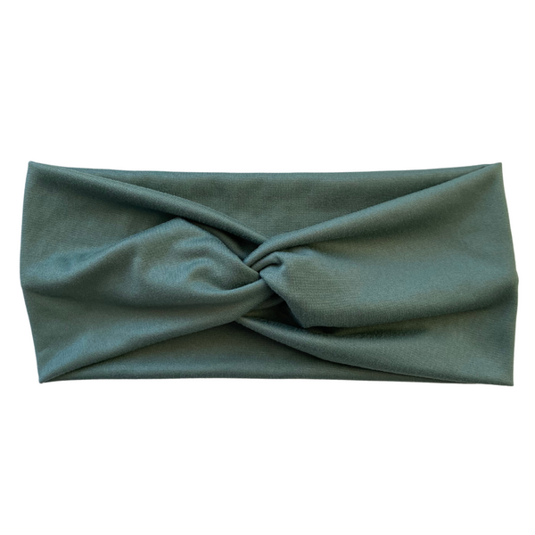 Sage Green Matte Faux Knot Headband