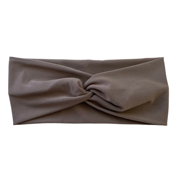 Taupe Matte Faux Knot Headband