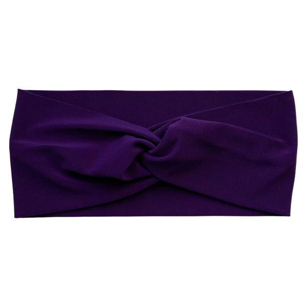 dark purple ice faux knot headband Pipevine Designs