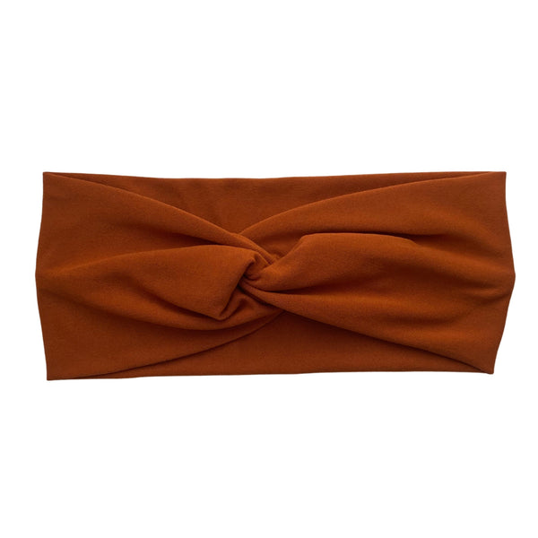 ginger rust matte faux knot headband Pipevine designs 