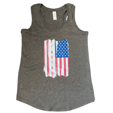 Rustic American Flag - Women's Tank Top