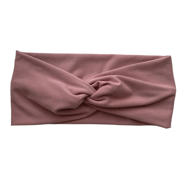 blush pink matte faux knot headband Pipevine Designs 