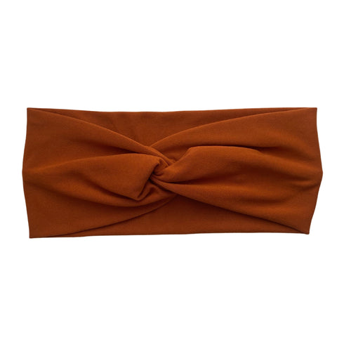 ginger rust matte faux knot headband Pipevine designs 
