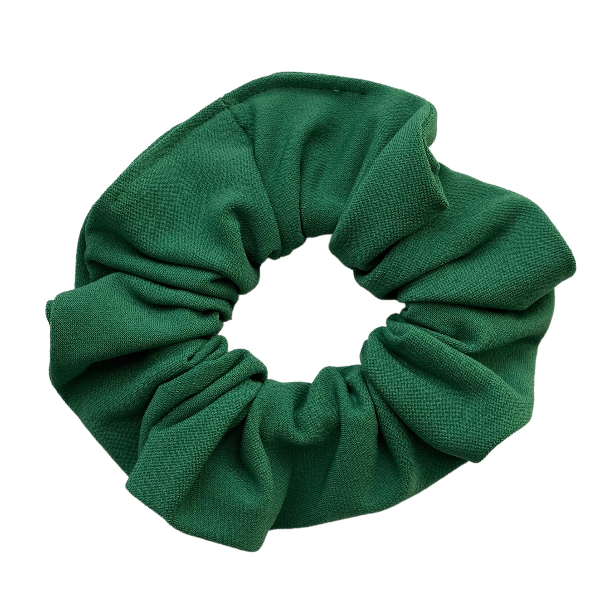 solid Kelly green ice scrunchie