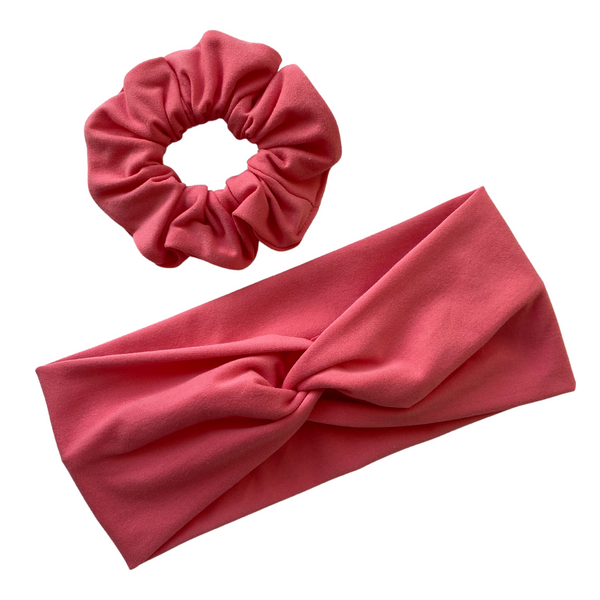 Pink Matte Faux Knot Headband